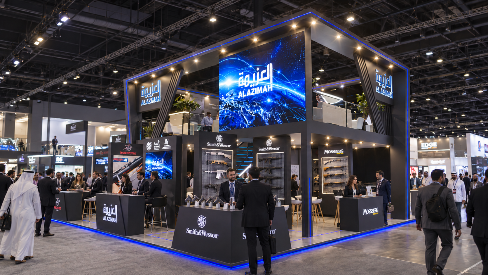 Al Azimah exhibition stand at SOFEX Jordan